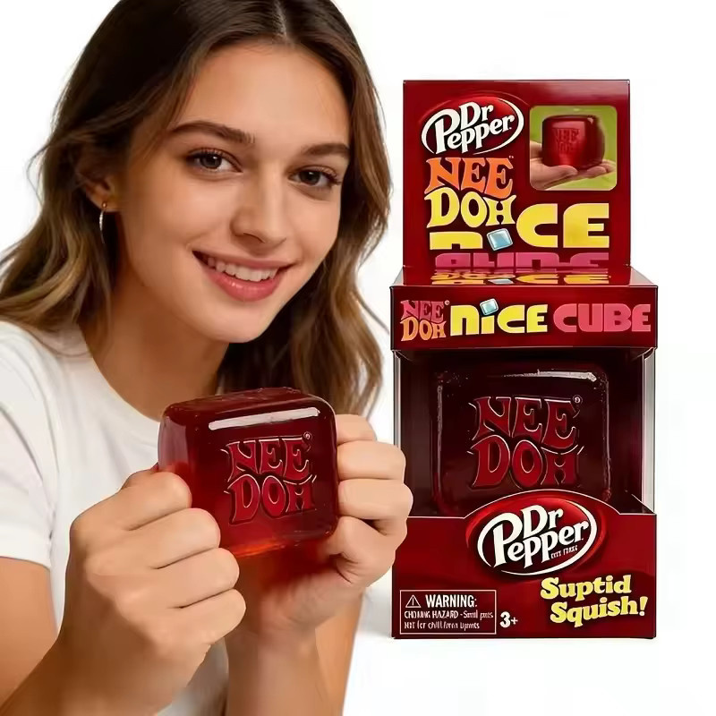 Schylling Dr Pepper Nice Cube Squeeze, Fidget-Spielzeug, red - Bild 3