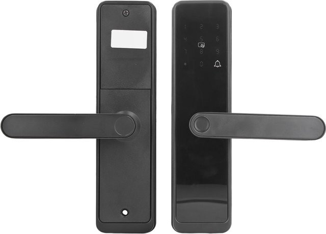 Smart Lock Painter Türschloss mit Fingerabdruck, Passwort, IC-Karte und App-Steuerung in Schwarz - Bild 1