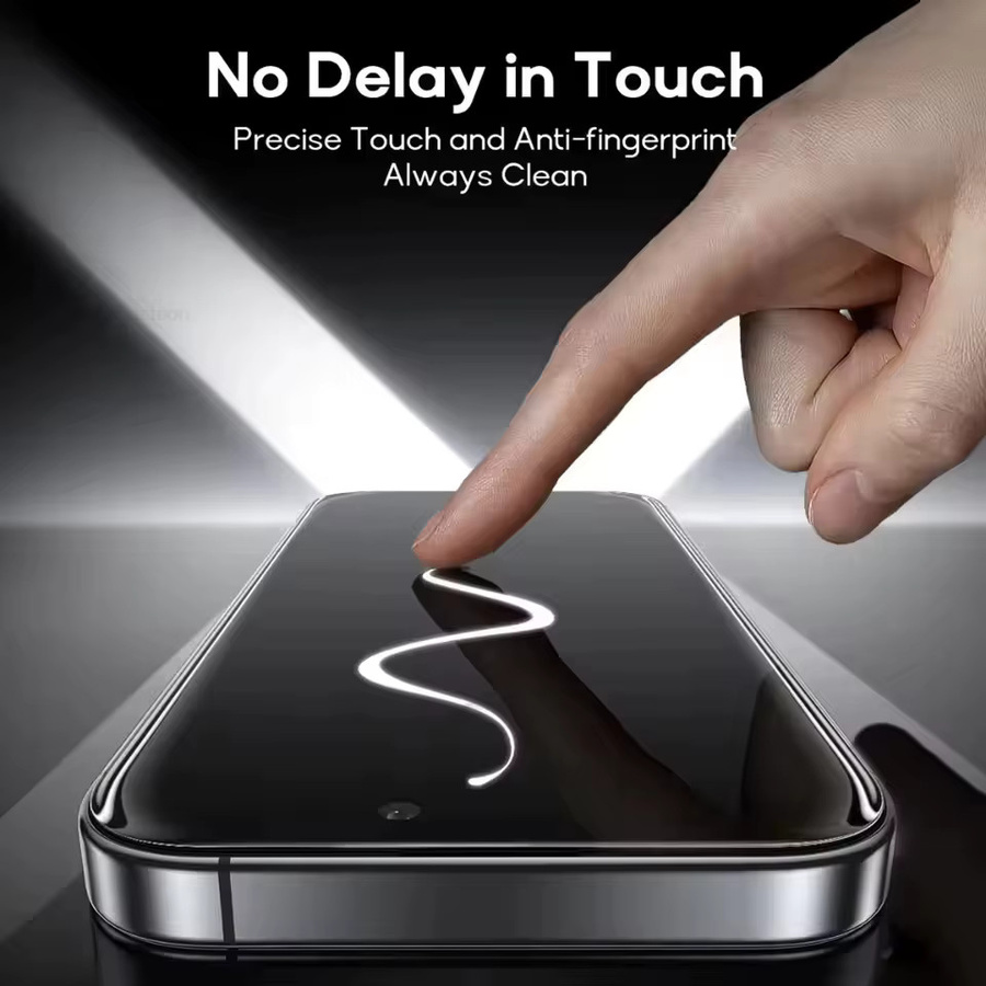 AKABEILA Anti-Spy Hydrogel-Displayschutzfolie mit Sichtschutz für iPhone 11 bis iPhone 17 Pro Max, transparent - Bild 4