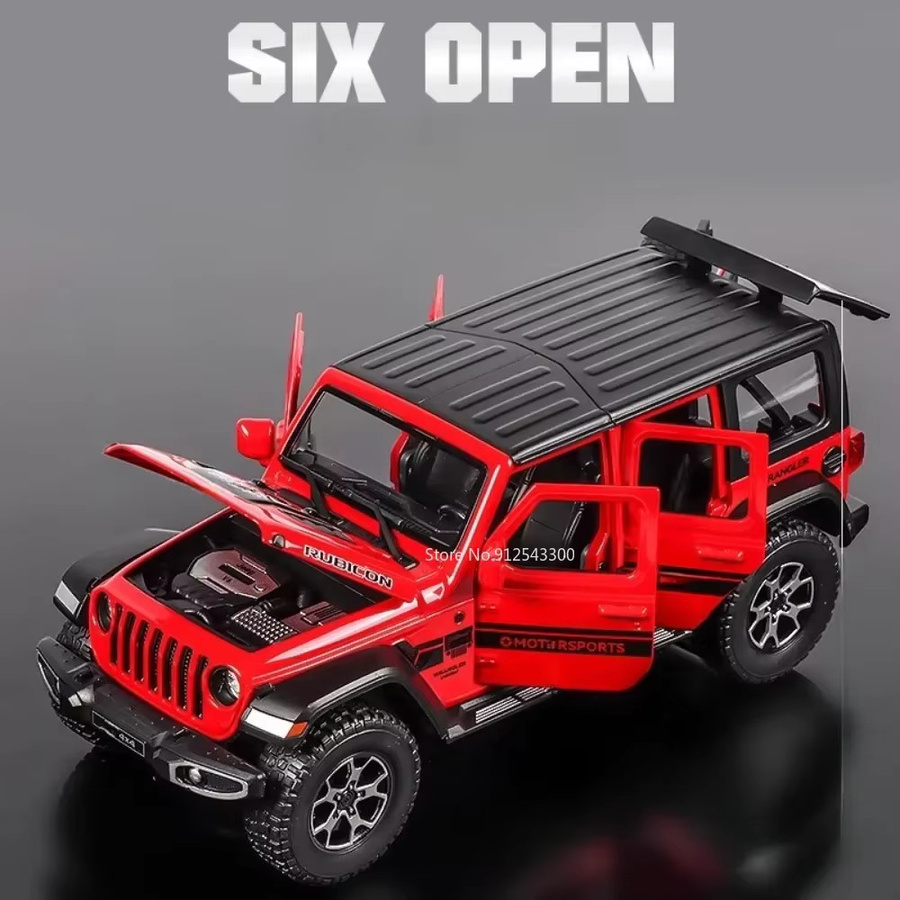 MAKEDA Wrangler Rubicon Challenger Hellcat Sportwagenmodell, 1:22, mit Musik - Bild 5