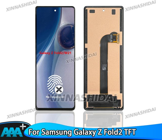 Samsung Galaxy Z Fold 2 Ersatz LCD-Display mit Touchscreen Digitizer-Baugruppe in Schwarz ohne Rahmen - Bild 1