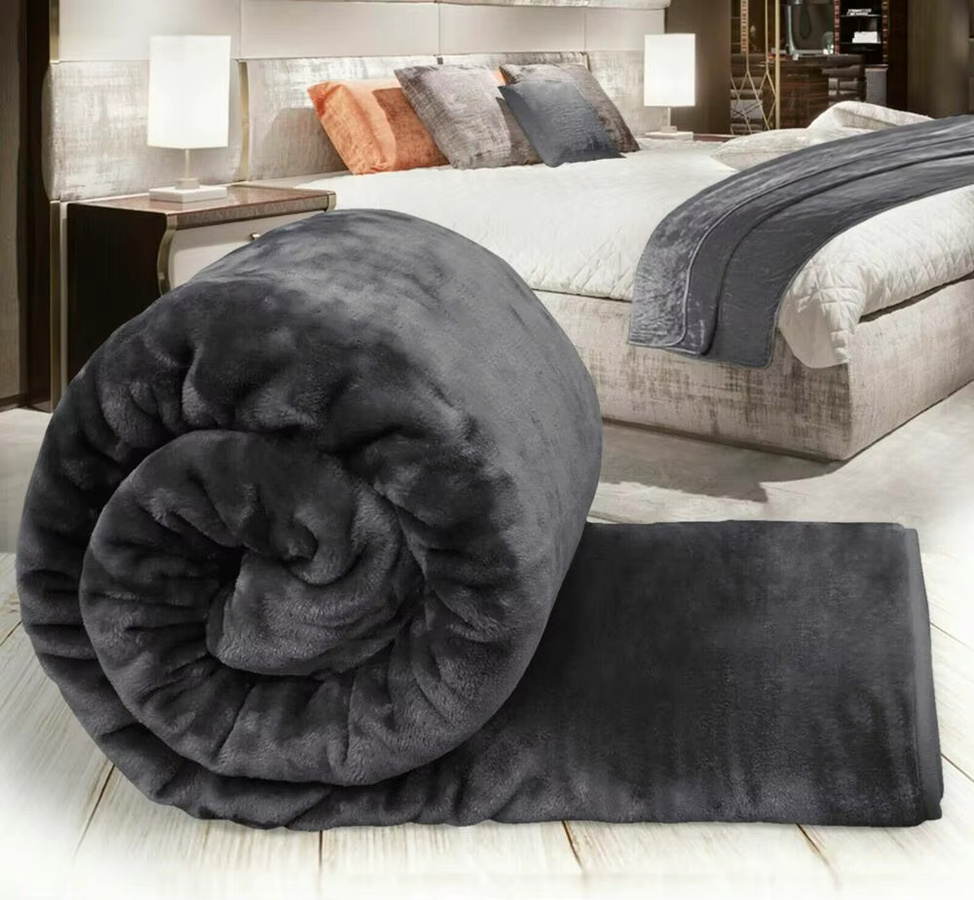 JUANNAI Fleece Decke aus Mikrofaser, weiche Kuscheldecke für Sofa, Bett, Camping und Reise, einfarbig - Bild 6