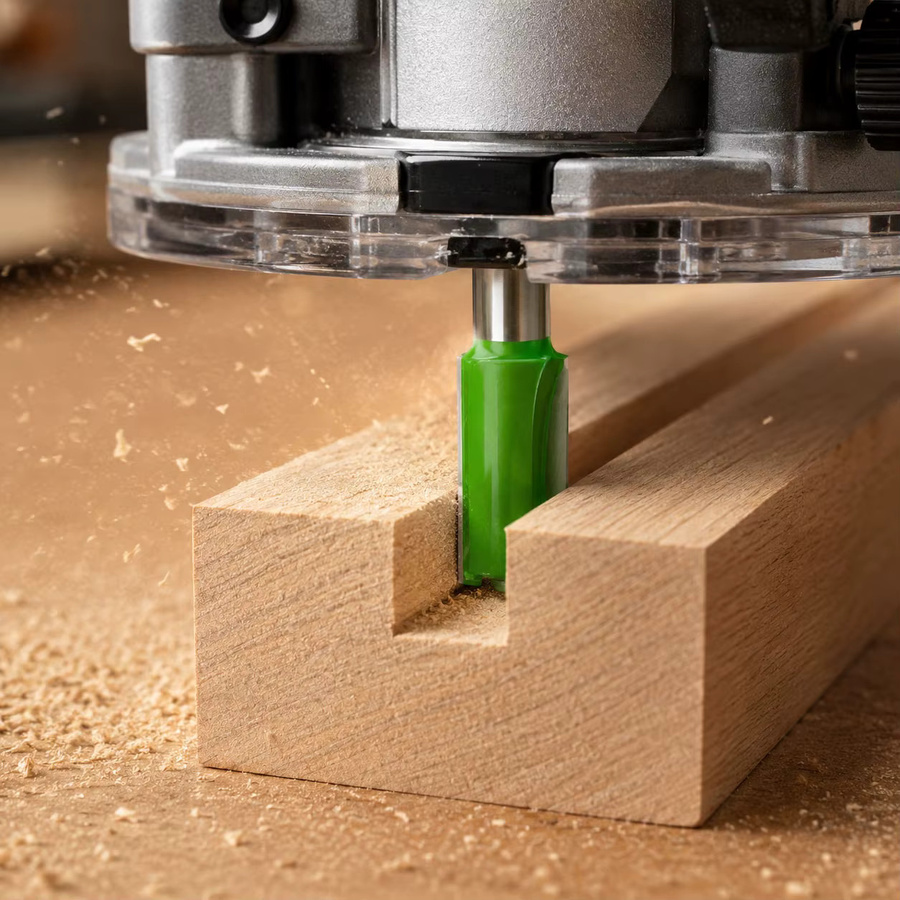 JGZUI Nutfräser für Holz mit 6mm Schaft für Schneid- und Oberflächenbearbeitungen in Grün - Bild 4