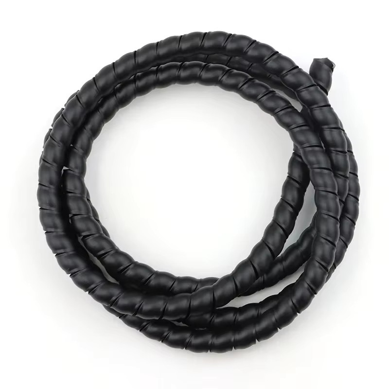 Schwarzes Spiralwickelrohr als Kabelschutzhülle und Drahtleitung für Kabelorganizer in verschiedenen Durchmessern von 8 mm bis 35 mm - Bild 5