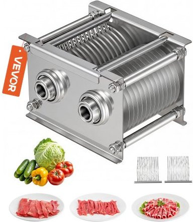 VEVOR Ersatzmesser für Fleischschneidemaschine Modell 90, 7 mm Edelstahl-Schneidewerkzeug für Fleisch und Gemüse, Silber - Bild 1