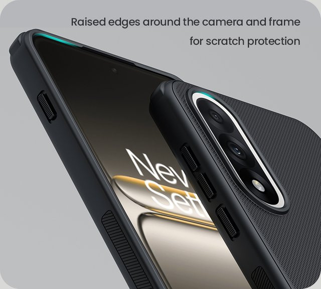 Nillkin Schutzhülle für OnePlus Nord 5 5G mit 360 Full PC Hard Back Cover und Frosted Pro Soft Frame Bumper in Schwarz - Bild 1
