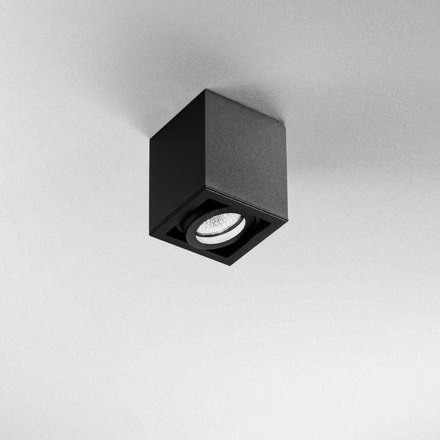 DLS Lighting Light Box 1 Deckenstrahler in Schwarz aus Aluminium, dimmbar und verstellbar mit GU10 Fassung - Bild 1