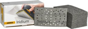 Mirka Papierschleifmittel Iridium Grip 54L für Exzenterschleifer, Körnung 40, Grau, B: 81 mm x T: 133 mm