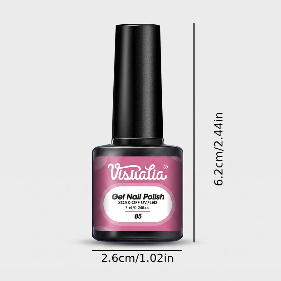Visuatia Gel-Nagellack, Rosa, Glänzend, Unisex - Bild 3