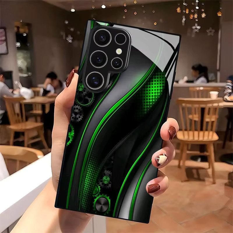 Sturzsichere Samsung Galaxy Handyhülle aus Glas und TPU für S26 S25 S24 S23 S22 S21 FE Ultra Plus - Bild 2