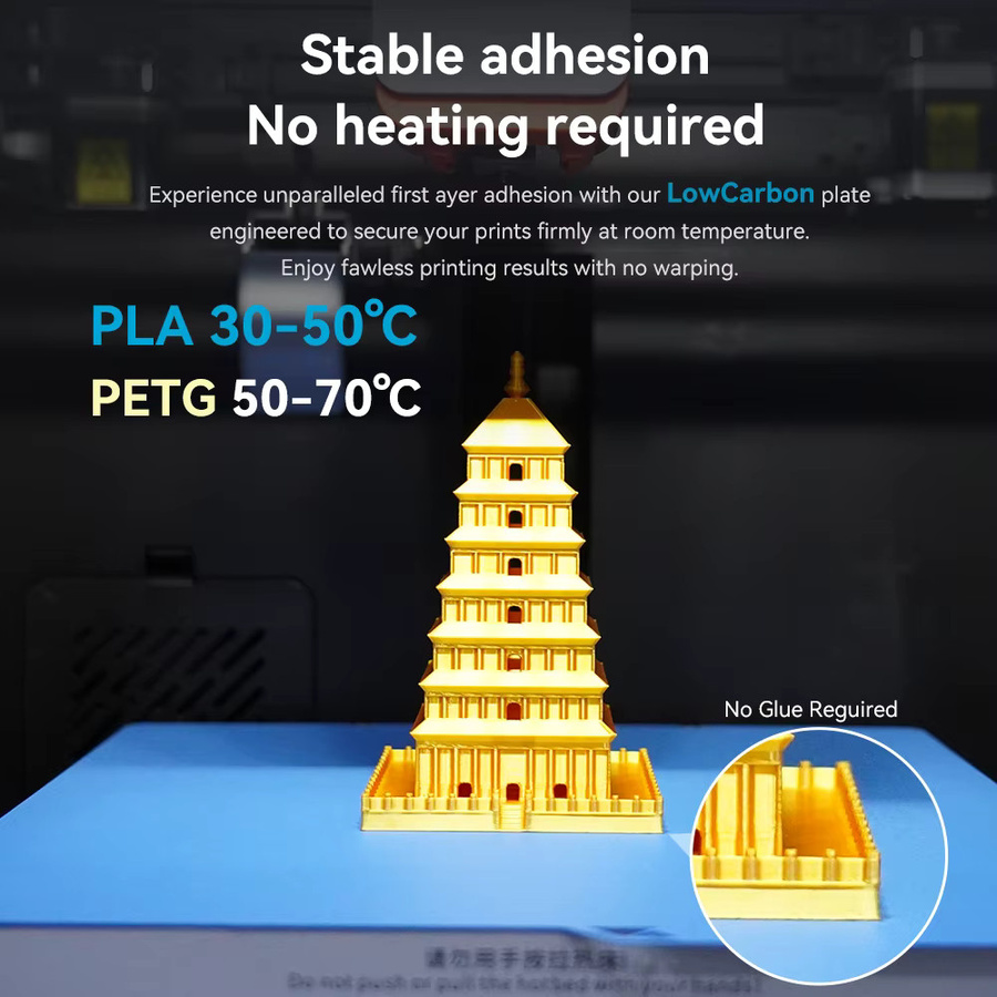 Anycubic Doppelseitige Bauplatte aus Federstahlblech für Kobra S1 Heat Bed 3D-Drucker, B/T: 266 x 264 mm - Bild 2