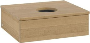 V&B Waschtischunterschrank Antao ohne Frontstruktur in Honey Oak, B/T/H: 60 x 50 x 19 cm - Bild 1
