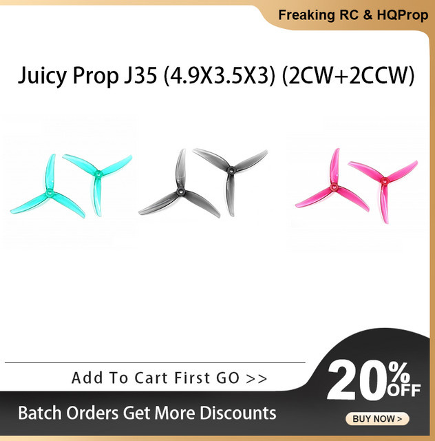 HQProp Juicy Prop J35, Zubehör, 2 Paar, CW+CCW - Bild 1