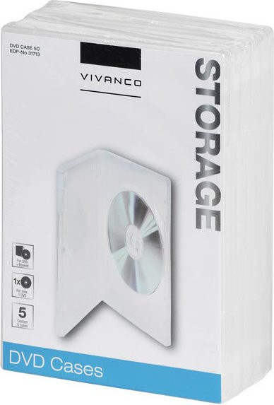 Vivanco DVD Case 5er Pack transparent - Bild 1