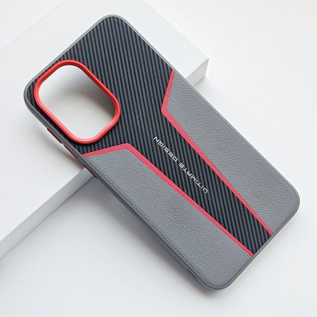 GRASALE Luxus PU-Leder Handyhülle für OnePlus 15 15R 13 13R 13T 13S stoßfest in Grau - Bild 1