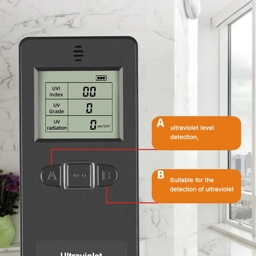 VBESTLIFE Tragbarer digitaler UV-Strahlungsdetektor als UV-UVI-Messgerät und Radiometer-Tester zur Prüfung von Schutzausrüstung - Bild 3