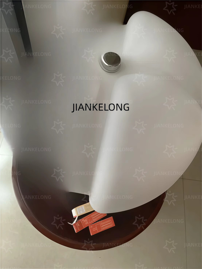 JIANKEXING Vintage LED Schreibtischlampe in Weiß, dimmbare Designer Tischlampe für Wohnzimmer, Schlafzimmer und Home Office - Bild 2