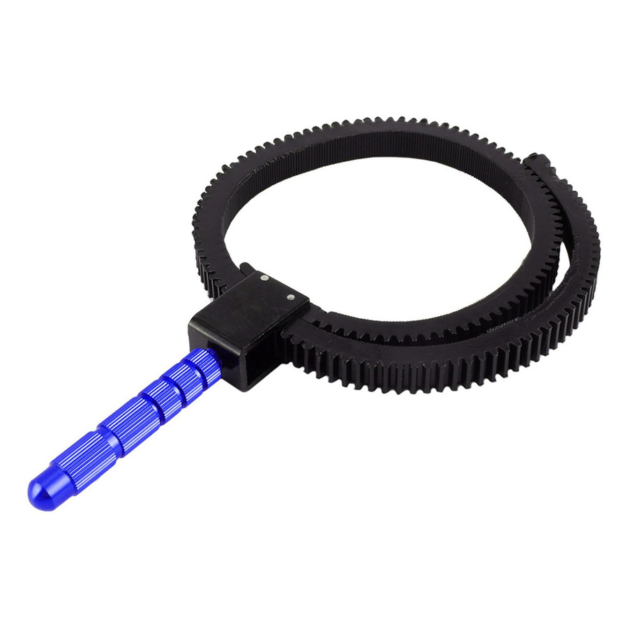Andoer Manueller Flexibler Zahnringriemen für DSLR-Kamera Follow Focus Zoom-Objektiv in Schwarz - Bild 3