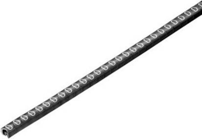 Weidmüller CLI C 02-3 SW/WS 0 CD Kennzeichnungsring in Schwarz mit Aufdruck 0, Außendurchmesser-Bereich 1,3 bis 3 mm - Bild 1
