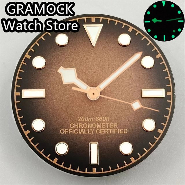 Grammock Uhr, Roségold, grünes Zifferblatt, 29 mm - Bild 1
