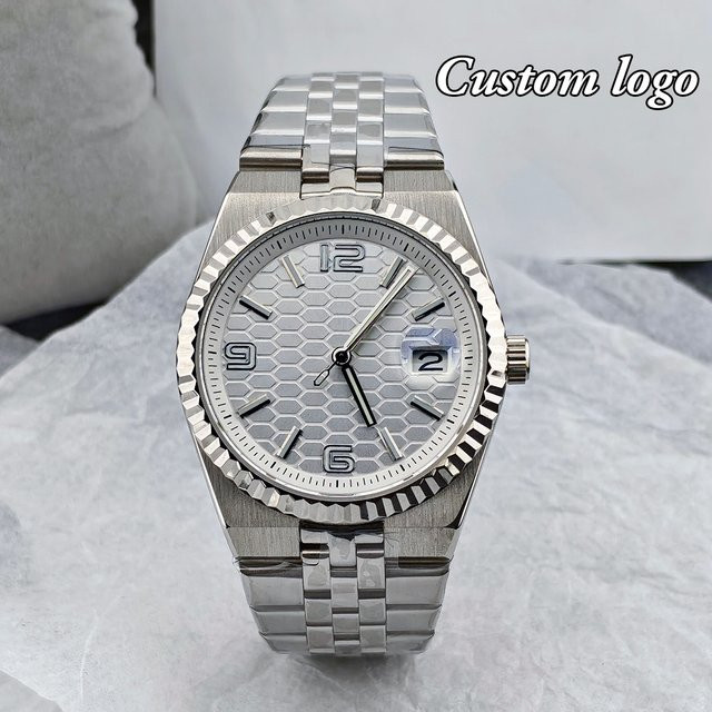 Armbanduhr Automatik, Edelstahl, Saphirglas, Silber, Herren - Bild 1