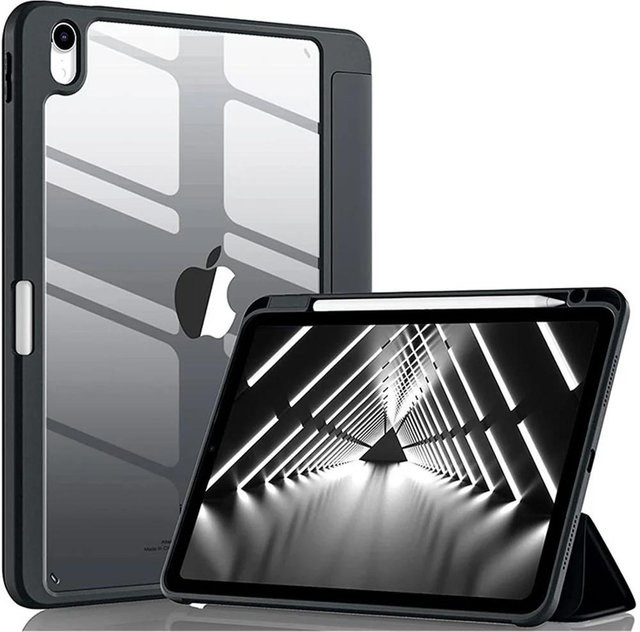 Schutzhülle für iPad 11. Generation, iPad Air 11 und 13 M3 M2, iPad 10. Generation 10.9, iPad mini 6 und 7 mit Stifthalter, Schwarz - Bild 1