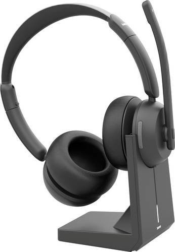 Hama BT-800 On-Ear Bluetooth Stereo Headset mit Ladestation und Dockingstation in Schwarz - Bild 1
