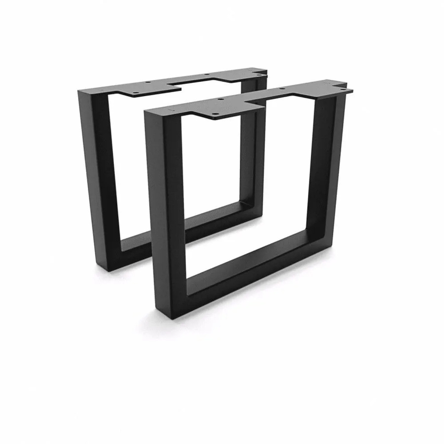 HEVVA Möbelfüße GRAZ 2er Set Schwarz Höhe: 20 cm, Tiefe: 25 cm - Bild 2
