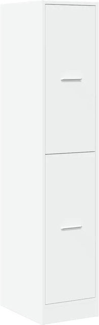 vidaXL Apothekerschrank Weiß aus Holzwerkstoff, B/T/H: 30 x 41 x 144,5 cm - Bild 1