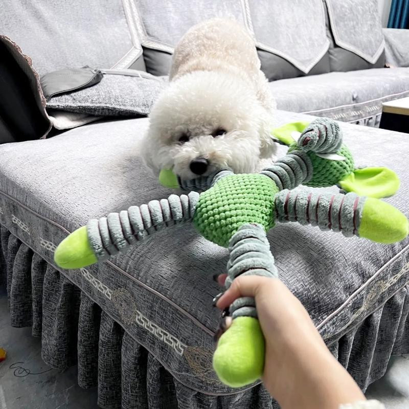 Hund Plüschtier Quietschendes Kauspielzeug Braun - Bild 3
