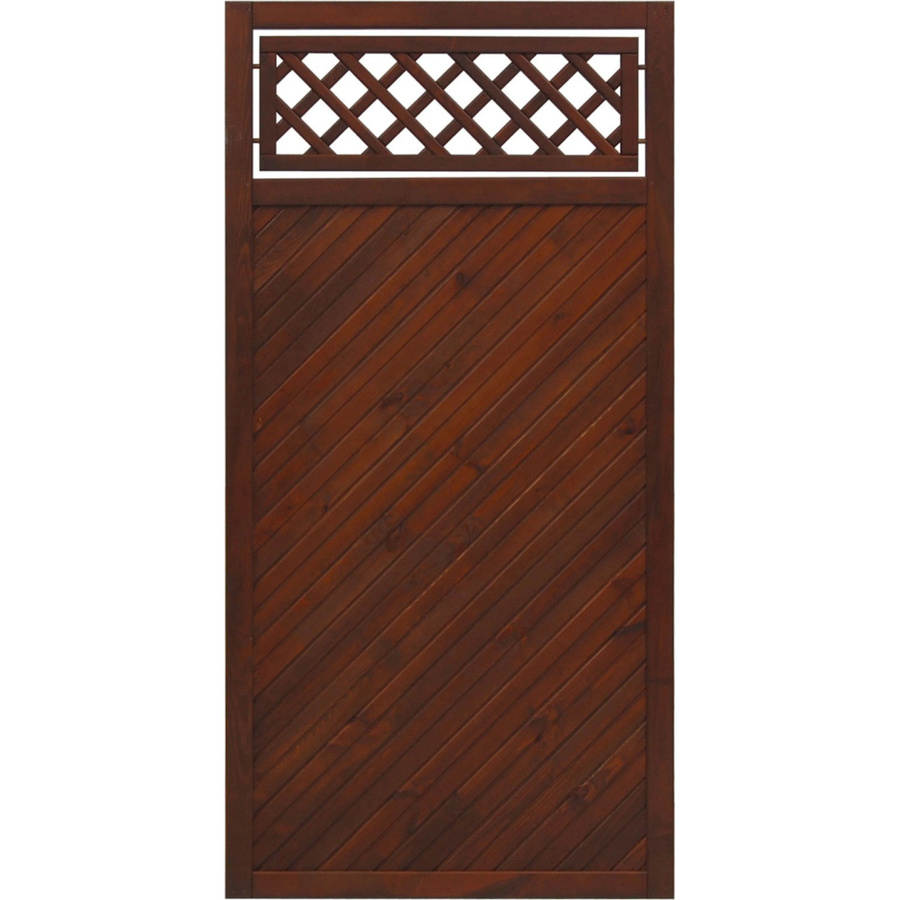 Sichtschutzzaun Toulon von Andrewex aus Leimholz in Braun, Höhe: 180 cm, Breite: 90 cm - Bild 2