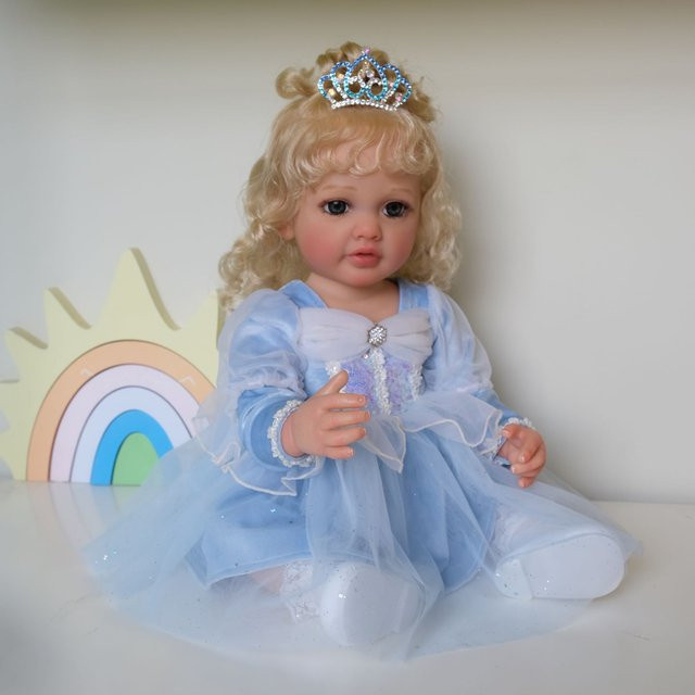 NPK Betty Reborn Kleinkind-Mädchenpuppe, 22 Zoll, aus weichem Vinyl - Bild 1