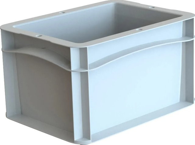 Eurobox-System Vollwand Box Grau B/T/H: 20 x 15 x 12 cm - Bild 1