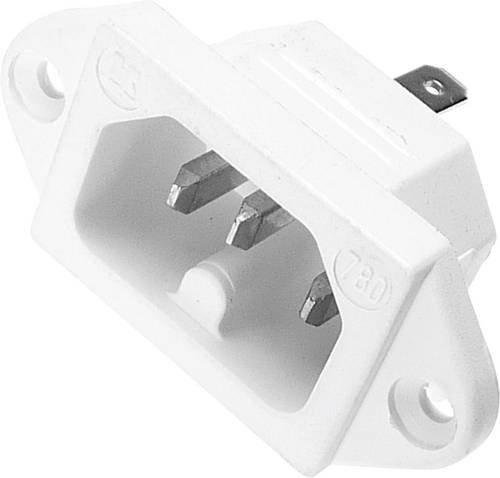 Kaiser Martin 780/ws Warmgeräte-Steckverbinder 780 Stecker, Einbau vertikal, 2 + PE, 10A, Weiß - Bild 1
