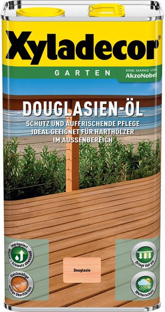 Xyladecor Douglasien-Öl Holzschutz für außen in Braun, seidenglänzend, 5 l - Bild 1