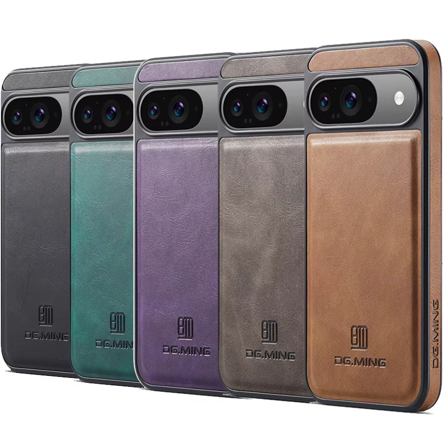 Rawston Magnetische Ledertasche für Google Pixel 10 Pro XL 9 8 10 als stoßfeste Handyhülle in Grün - Bild 3