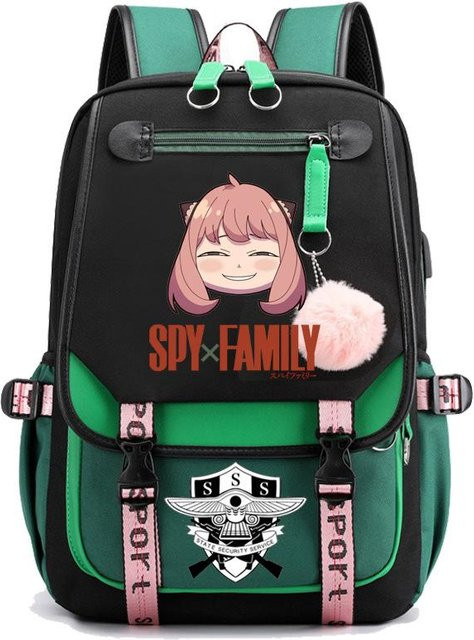 3-teiliges Schulrucksack-Set für Schüler aus Oxford-Stoff in Multicolour mit Schultasche und Federmäppchen - Bild 1