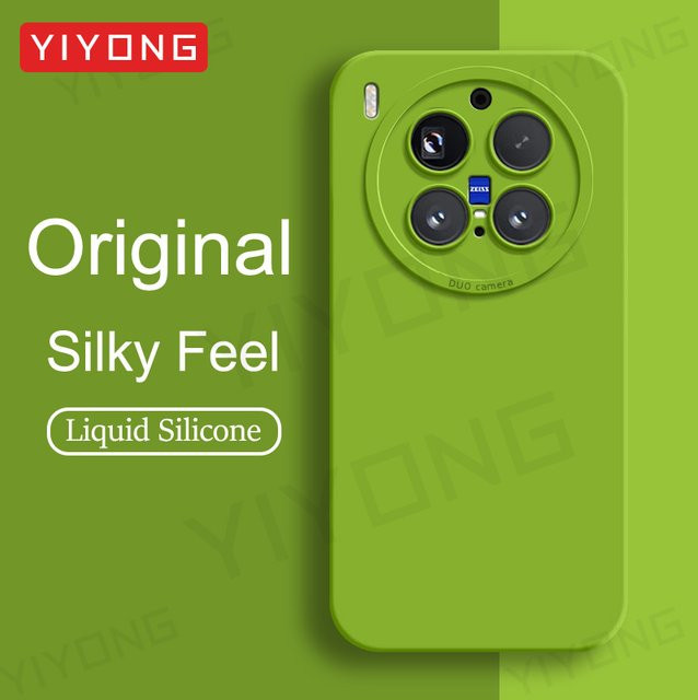 YIYONG Flüssigsilikon Schutzhülle für Vivo X300 Pro, X200 Pro Mini und Vivo X200 Ultra 5G in Blau und Grün - Bild 1