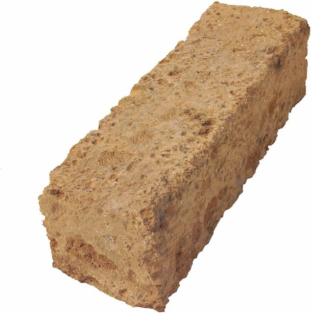 Scherf Tuffsteinblock in Braun und Beige, B/T/H: 37 x 11 x 11 cm - Bild 1