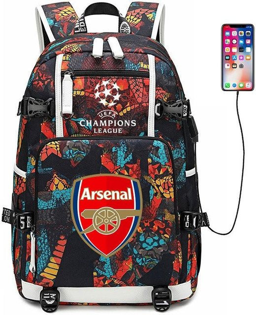 3-teiliges Schulrucksack-Set für Schüler aus Oxford-Stoff in Multicolour mit großem Fassungsvermögen von 36-55L inklusive Federmäppchen und Schultergurt - Bild 1