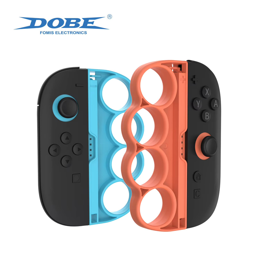 DOBE Fitness Boxgriffe TNS-5156 2er-Pack für Nintendo Switch und Switch 2 in Orange/Multicolor - Bild 2