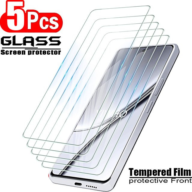 5er Pack Schutzglas für Realme GT5, GT3, GT Neo 5, SE, 3T, 2T, 2, 3 5G, gehärtetes Glas Displayfolie, transparent - Bild 1