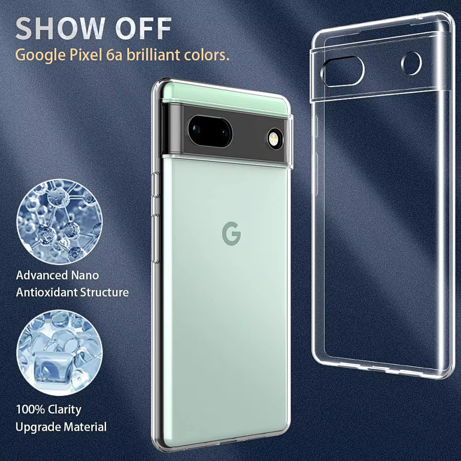 Ultradünne transparente Schutzhülle für Google Pixel 6, 6A, 7, 7A, 8, 8A, 9, 9A, 10 Pro und XL - Bild 3