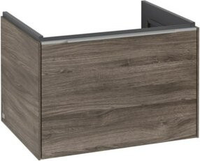 Villeroy & Boch Waschtischunterschrank Subway 3.0 in Eiche glänzend, Wandmontage mit integrierter Beleuchtung und Innenschubladen, B/T/H: 62,2 x 42,9 x 47,8 cm - Bild 1