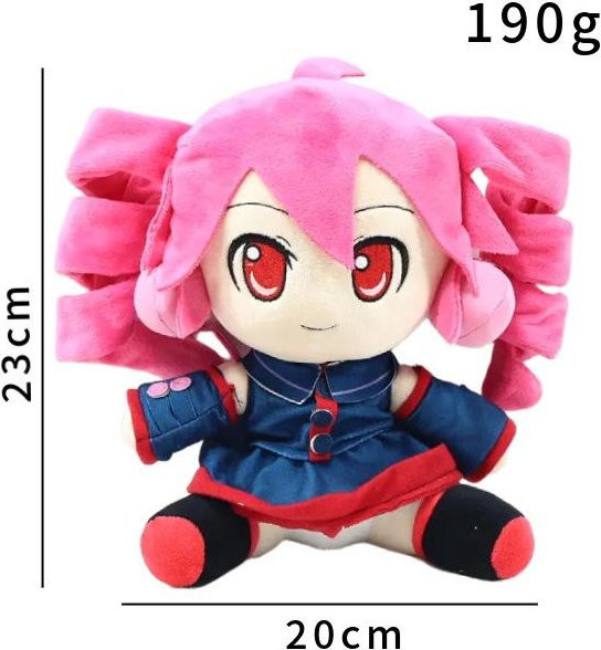 Yiran toy Kasane Teto Plüschtier, Rosa / Pink, Rot, ab 14 Jahren - Bild 1