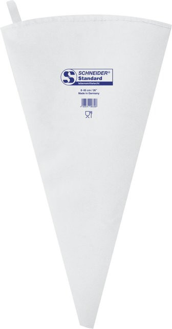 Schneider Spritzbeutel aus Baumwolle, weiß, Länge: 65 cm - Bild 1