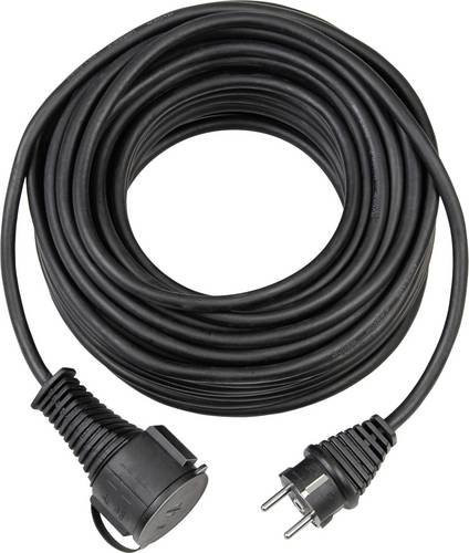 Brennenstuhl Gummi-Verlängerungskabel H05RR-F 3G 1,5mm² IP44 Schwarz 5 m - Bild 1