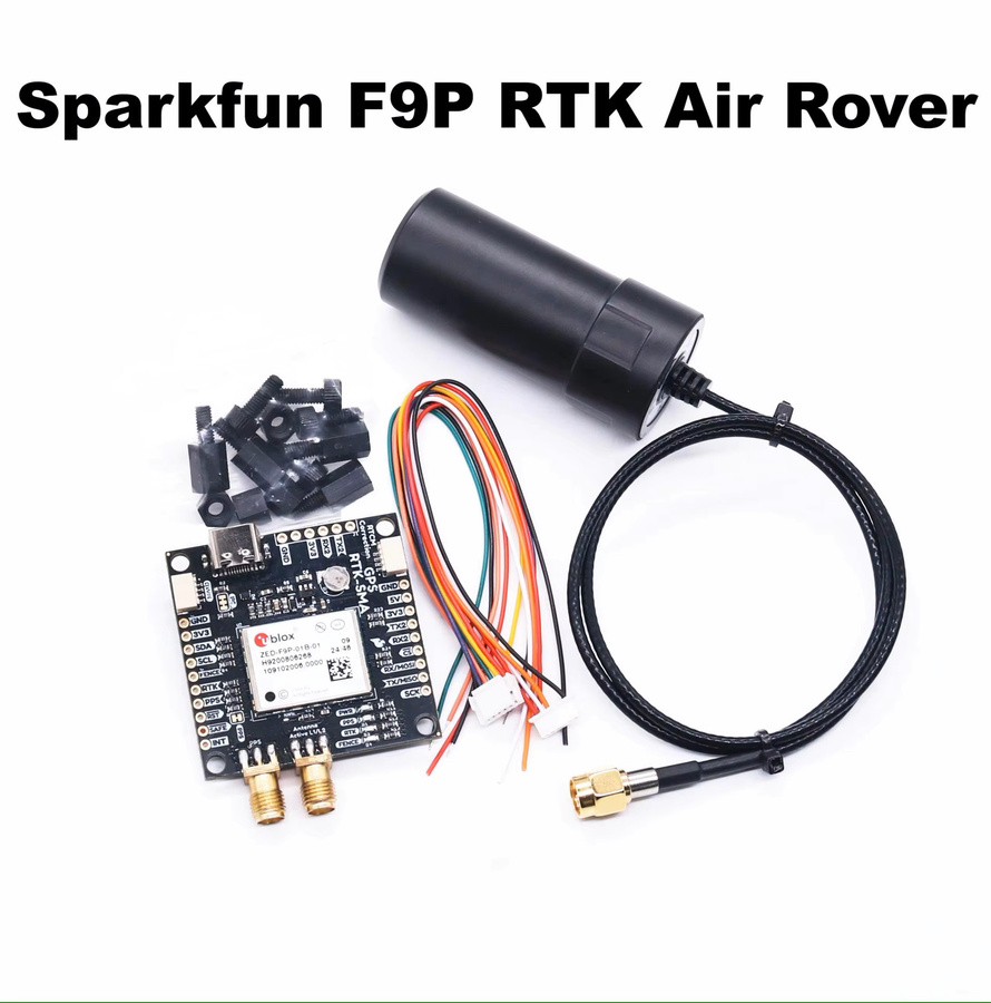 SparkFun GPS RTK2 Board ZED F9P Qwiic Hochpräzise GNSS Serie für UAV Ardupilot FPV AutoPilot Flugsteuerung in Schwarz - Bild 2