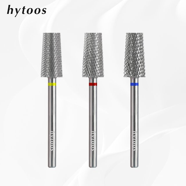 HYTOOS Nagelbohrer, 6,6 mm konisch, Wolframkarbid, Gel entfernen - Bild 1
