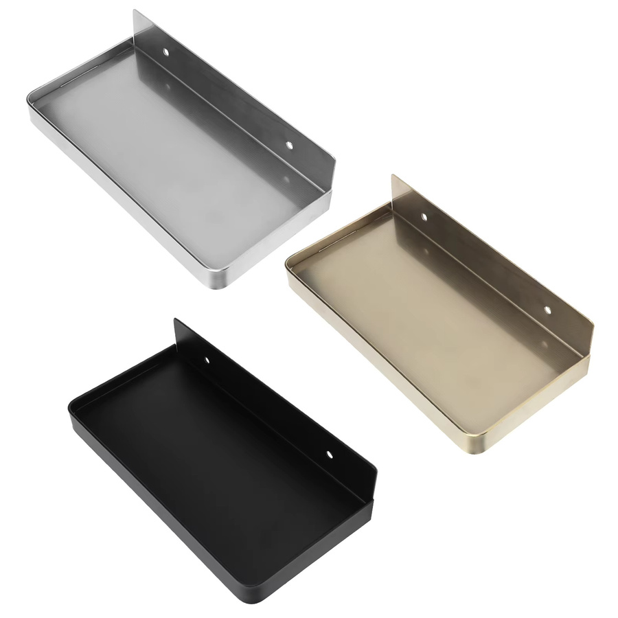 TOPINCN Telefonhalter aus Edelstahl für die Wandmontage, Farbe: Silber, Breite: 18,5 cm, Höhe: 9,0 cm - Bild 2